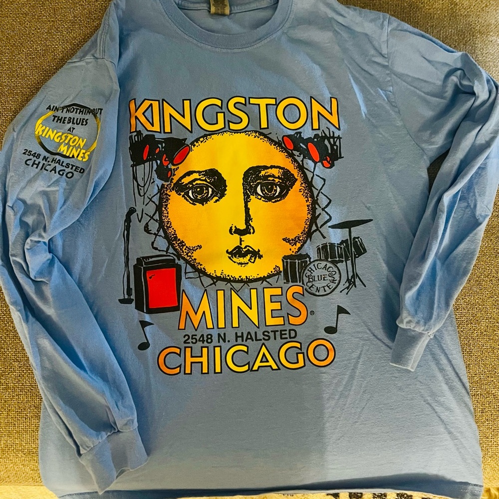 Kingston Mines Graphic Long Sleeve Shirt + Kingston Mines Sticker